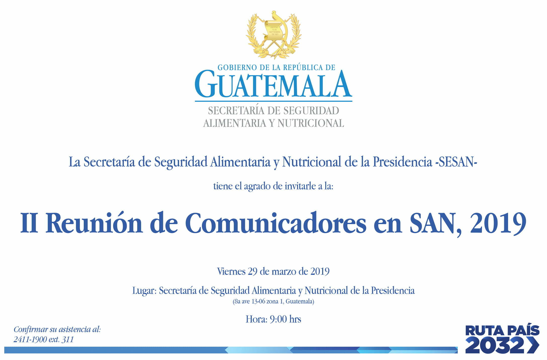 invitacion de comunicadores en san marzo 2019